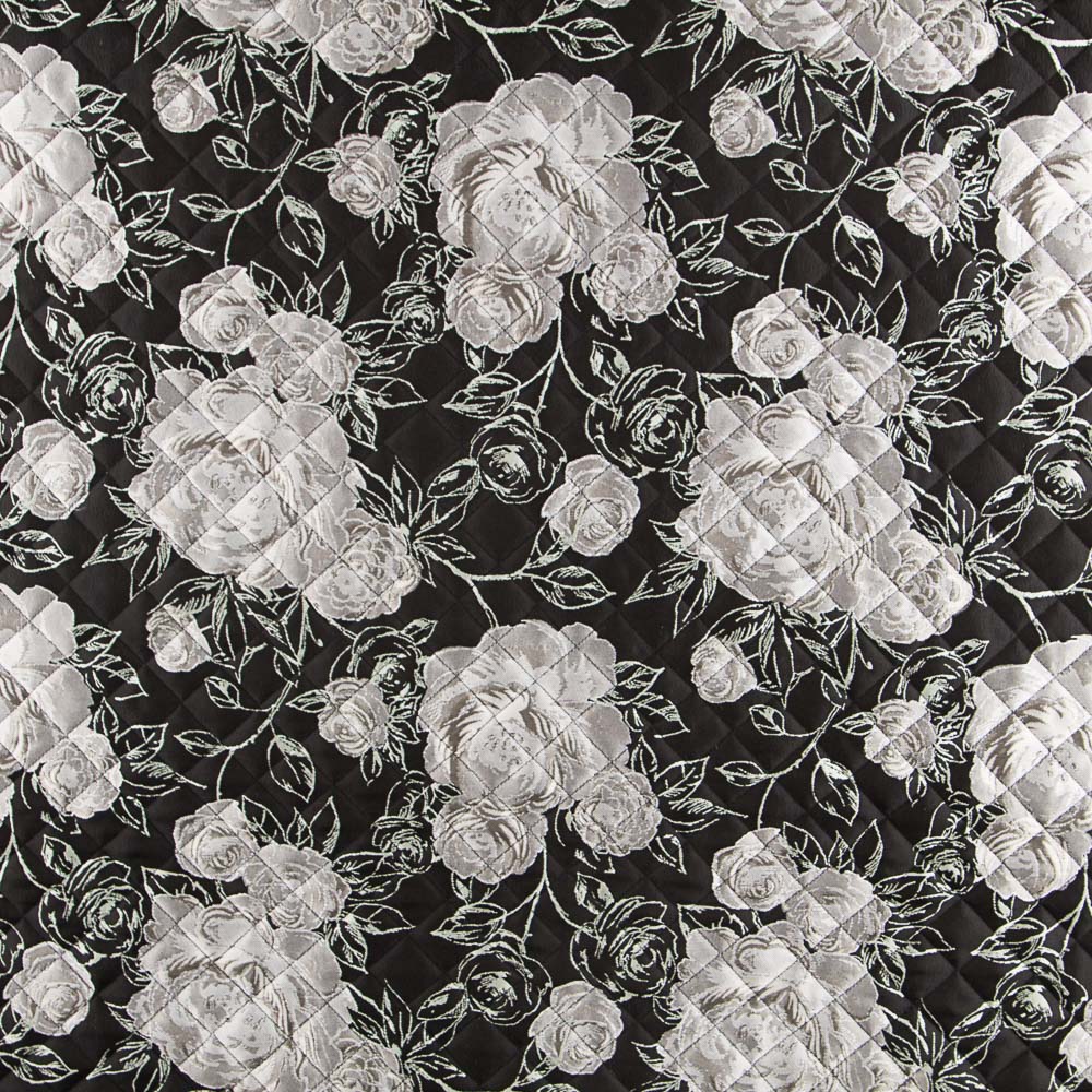 Tela Boatiné Brocado Rosa Plata - Ribes y Casals