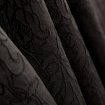 Tecido Brocado Flor Preto - Ribes y Casals