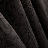 Tecido Brocado Flor Preto - Ribes y Casals