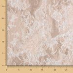 Tecido Brocado Flor Prata - Ribes y Casals