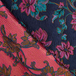 Retal Brocado Flor Fucsia 85x140 cm - Ribes y Casals