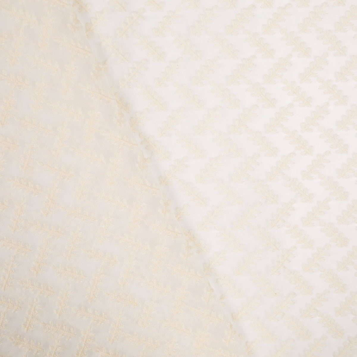 Gaze Poliéster Bordado Cru Galhos - Ribes y Casals