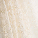 Gaze Poliéster Bordado Cru Maxi Flor - Ribes y Casals