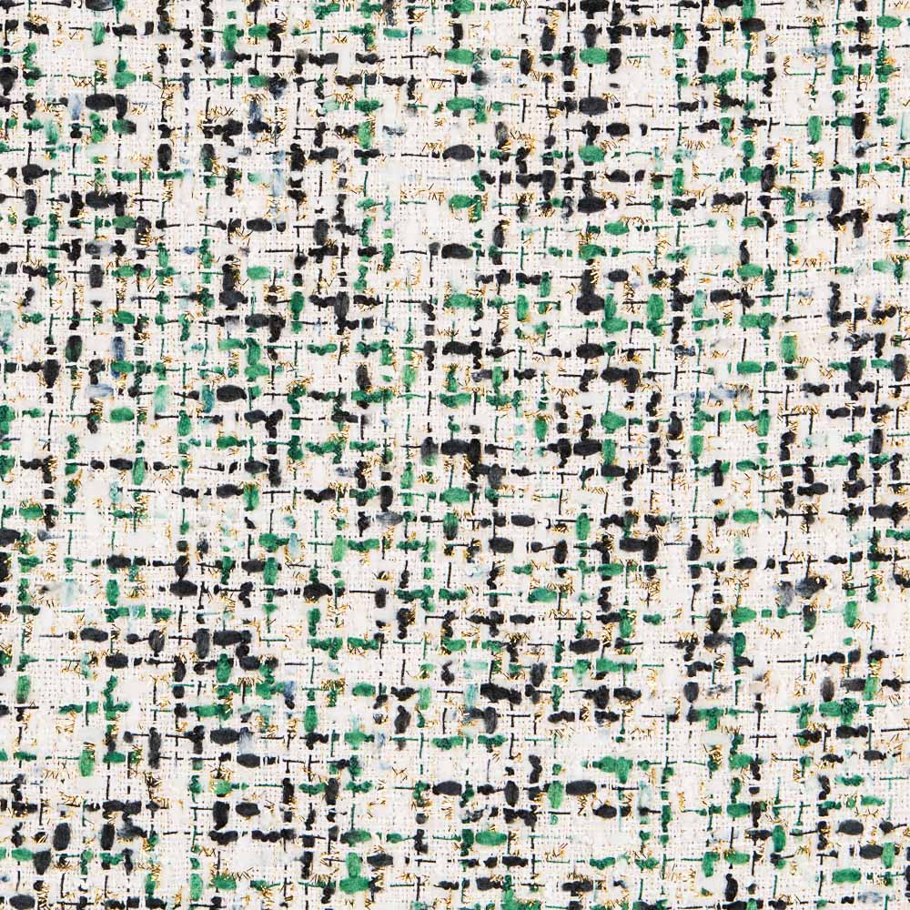 Tecido Chanel Verde Lurex - Ribes y Casals