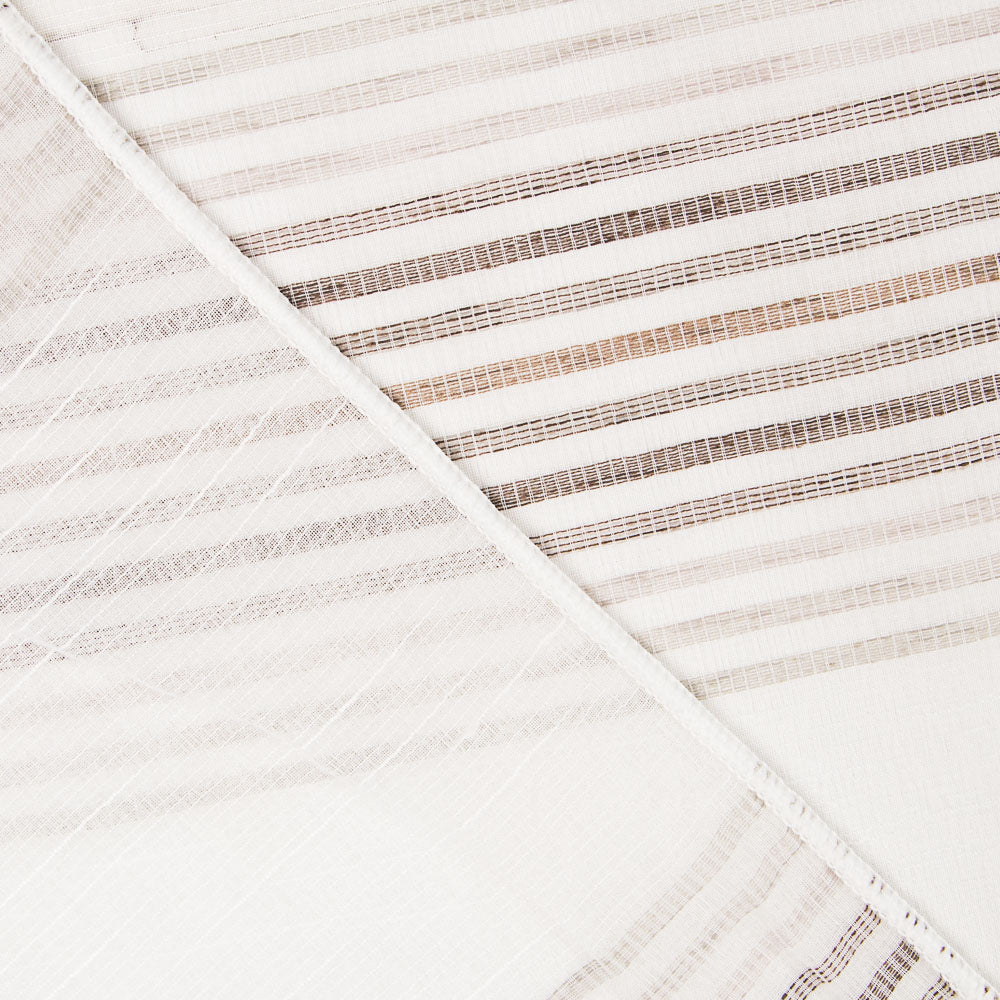 Tecido Cortina Multi Risca Bege - Ribes y Casals