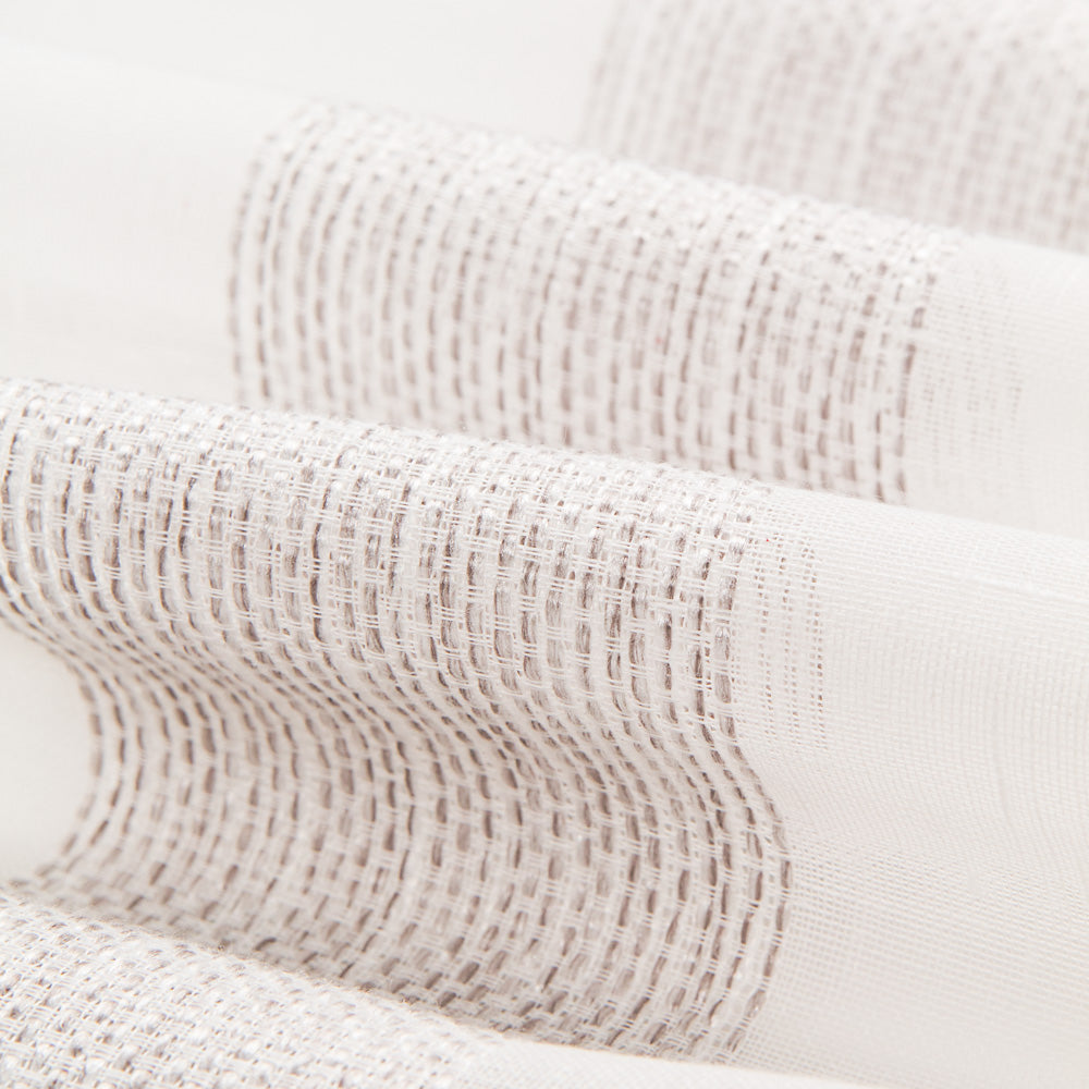 Tecido Cortina Maxi Risca Castanho - Ribes y Casals