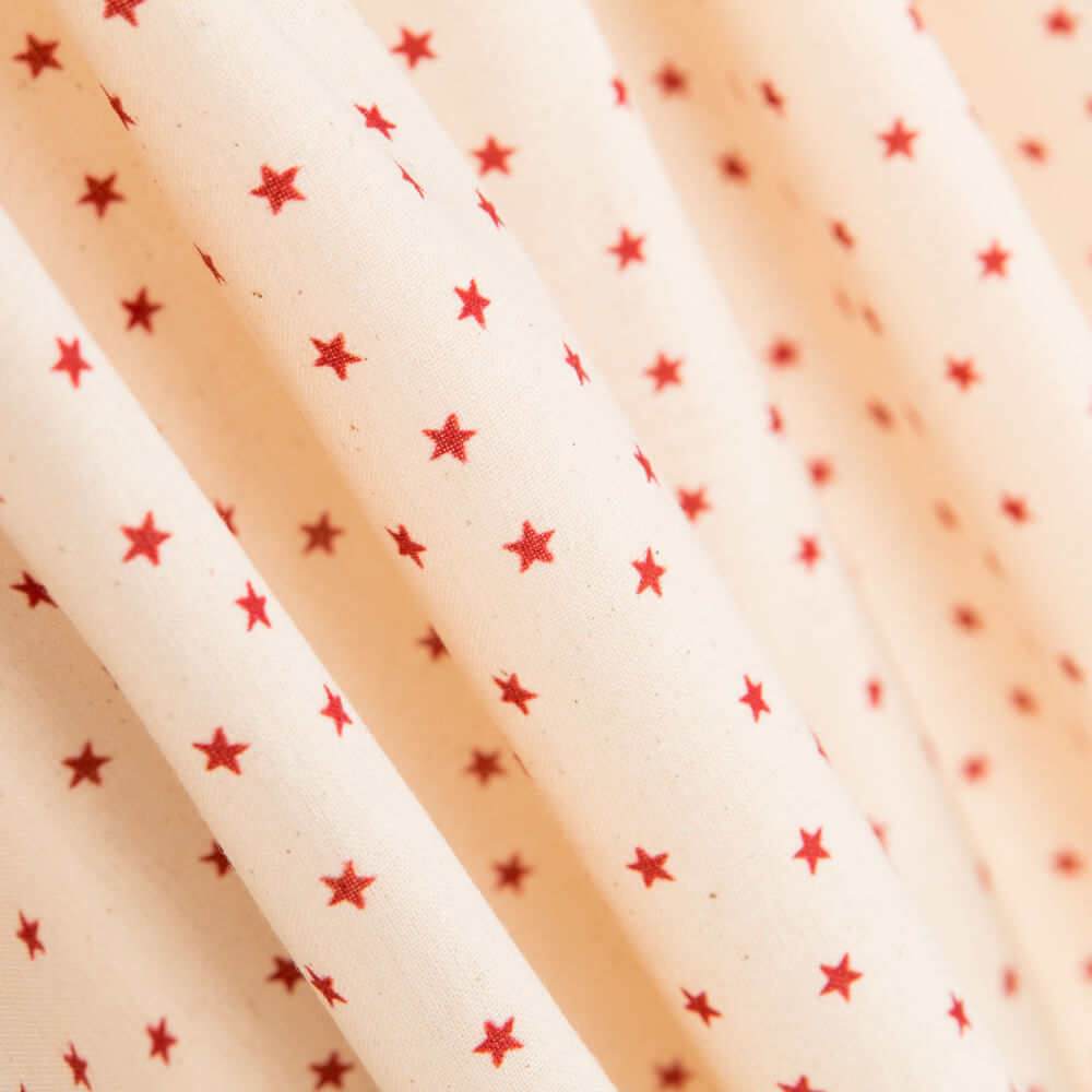 Algodão Estrelas Vermelhas - Ribes y Casals