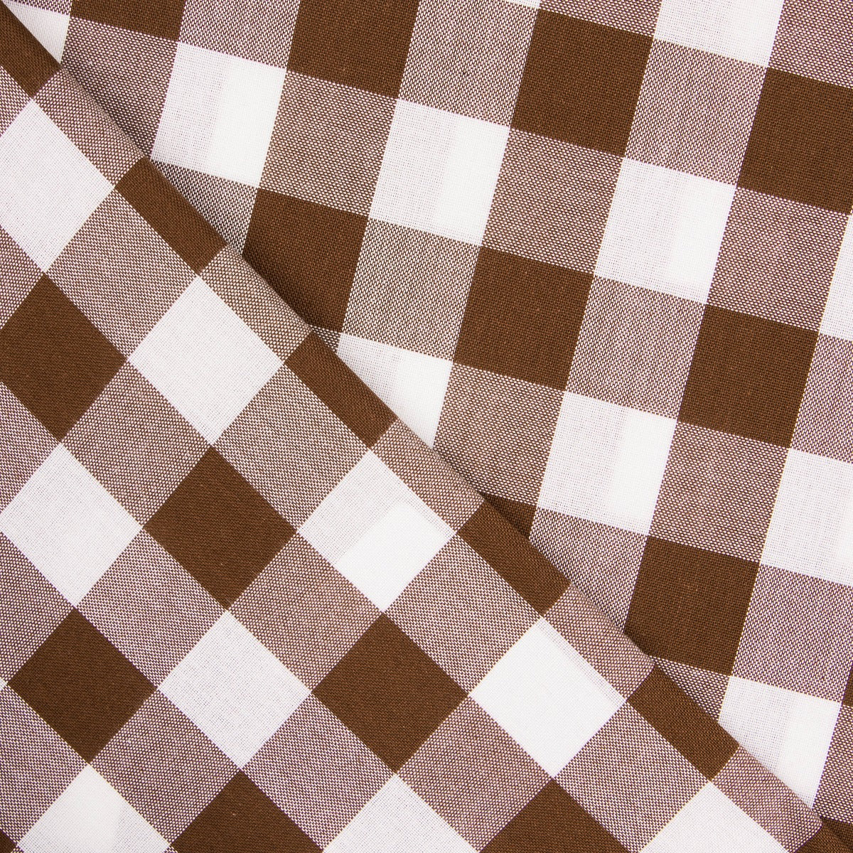 Tecido Toalha de Mesa Xadrez Castanho - Ribes y Casals