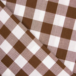 Tecido Toalha de Mesa Xadrez Castanho - Ribes y Casals