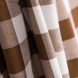 Tecido Toalha de Mesa Xadrez Castanho - Ribes y Casals