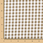 Seersucker Xadrez Maxi Kaki - Ribes y Casals