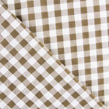 Seersucker Xadrez Maxi Kaki - Ribes y Casals