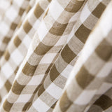 Seersucker Xadrez Maxi Kaki - Ribes y Casals