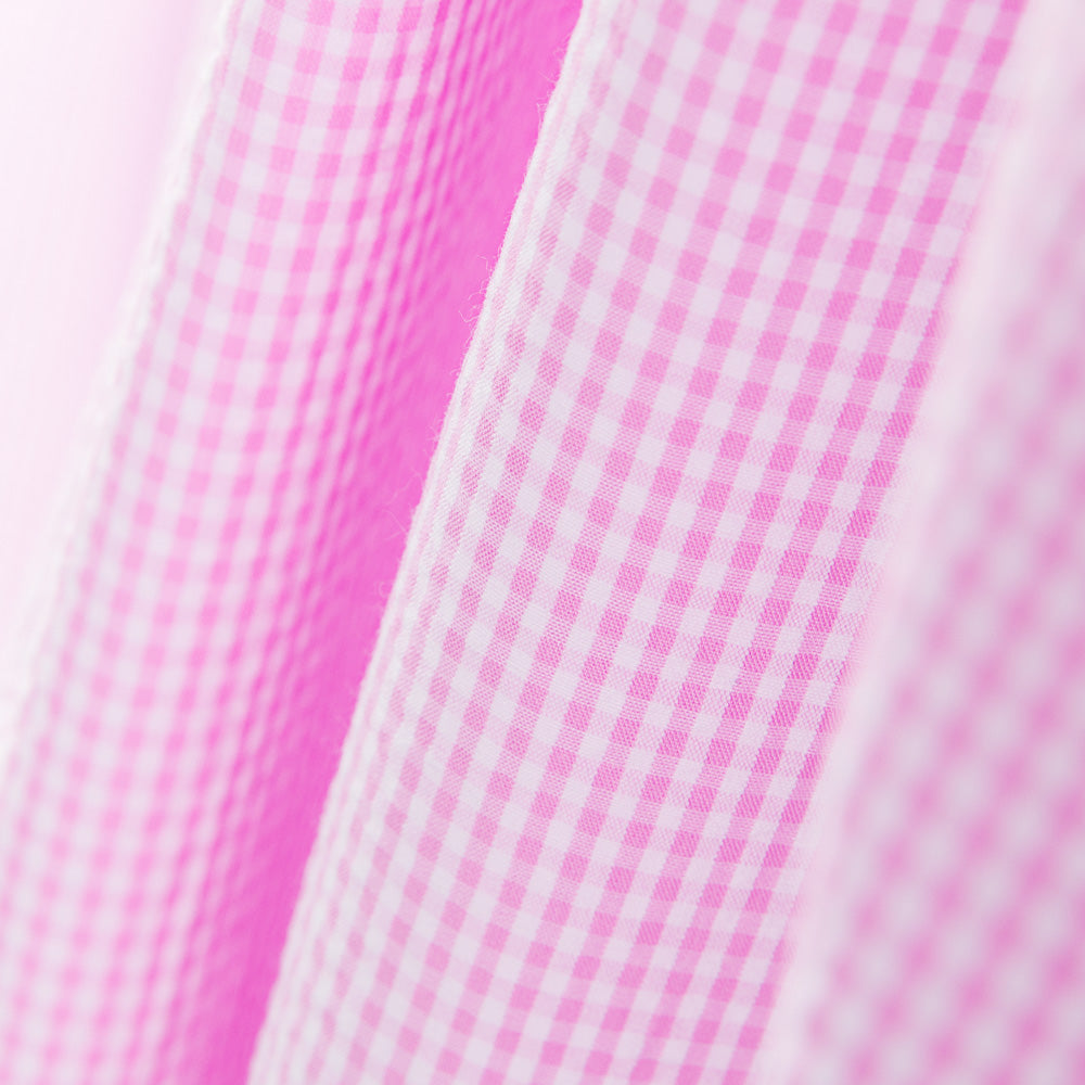 Seersucker Xadrez Mini Rosa - Ribes y Casals
