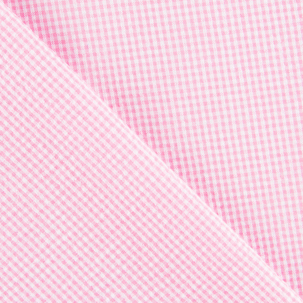 Seersucker Xadrez Mini Rosa Mistura - Ribes y Casals