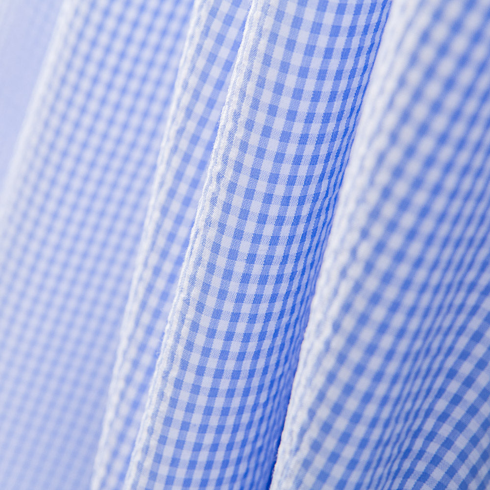 Seersucker Xadrez Mini Azul - Ribes y Casals