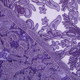 Tecido Renda Folha Dobrável Lilás - Ribes y Casals