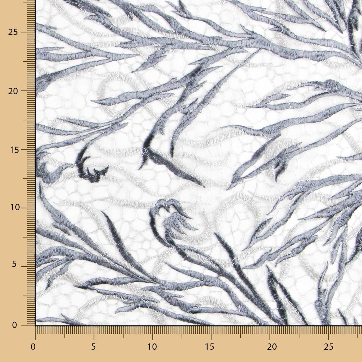 Tecido Ramos Cinza - Ribes y Casals