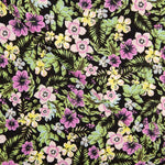 Crepe Poliéster Floral Rosa - Ribes y Casals