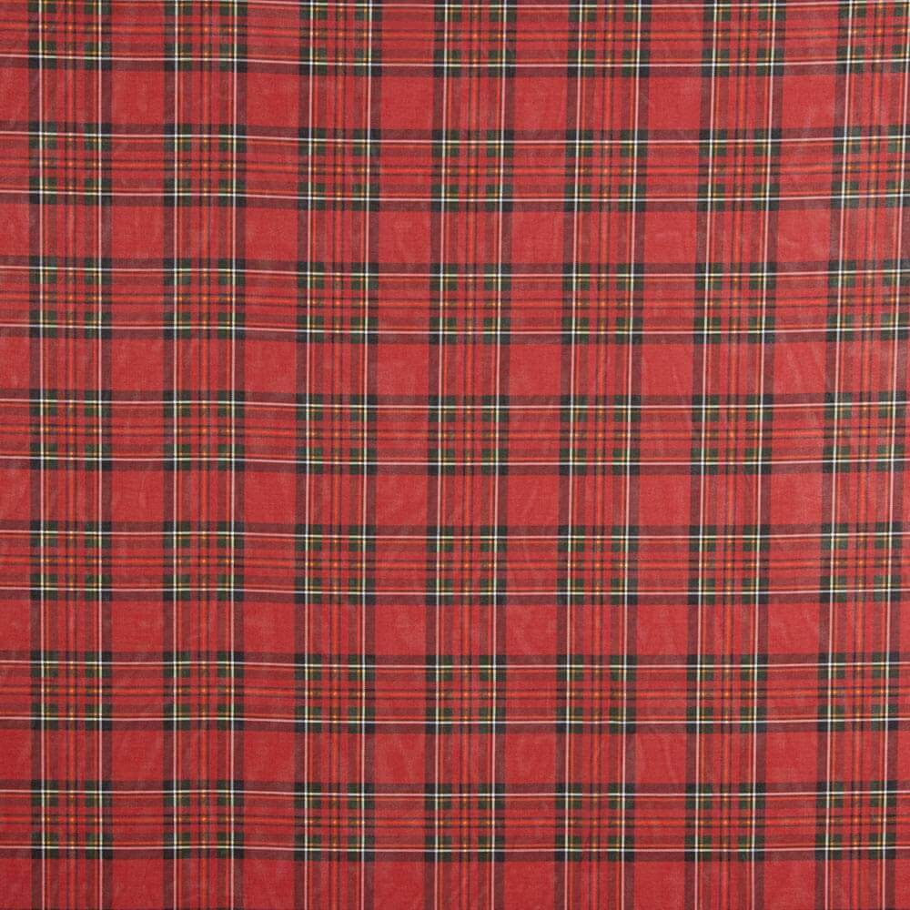Gaze Poliéster Tartan Vermelho - Ribes y Casals