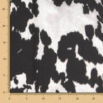 Cetim Estampado Manchado Preto - Ribes y Casals