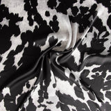 Cetim Estampado Manchado Preto - Ribes y Casals