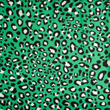Cetim Estampado Leopardo Verde - Ribes y Casals