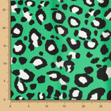 Cetim Estampado Leopardo Verde - Ribes y Casals