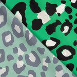 Cetim Estampado Leopardo Verde - Ribes y Casals