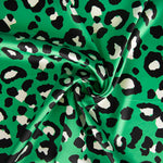 Cetim Estampado Leopardo Verde - Ribes y Casals