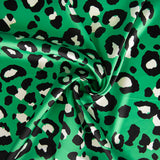 Cetim Estampado Leopardo Verde - Ribes y Casals