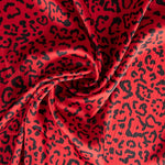 Cetim Estampado Leopardo Vermelho - Ribes y Casals