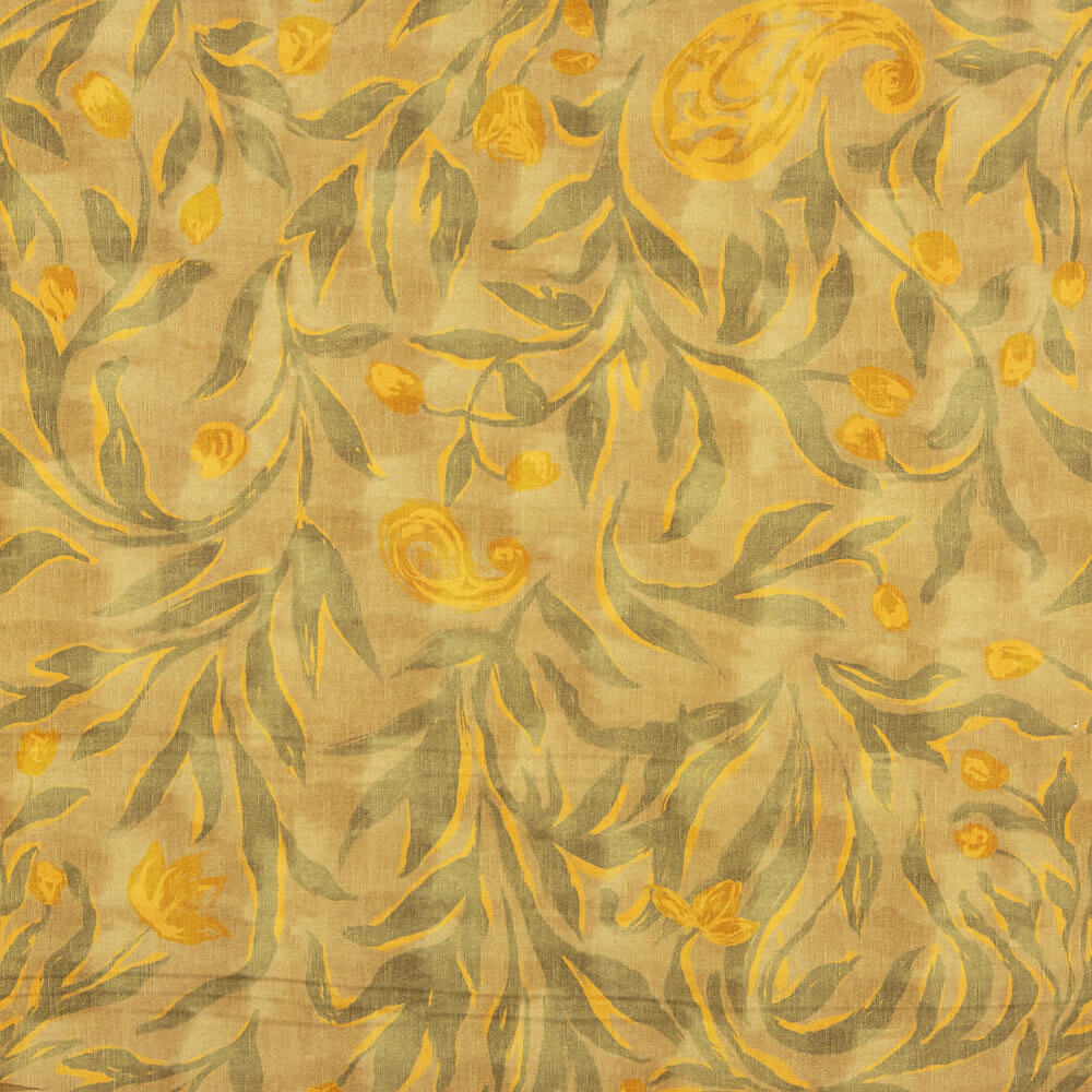 Viscose Folhas Cáqui - Ribes y Casals