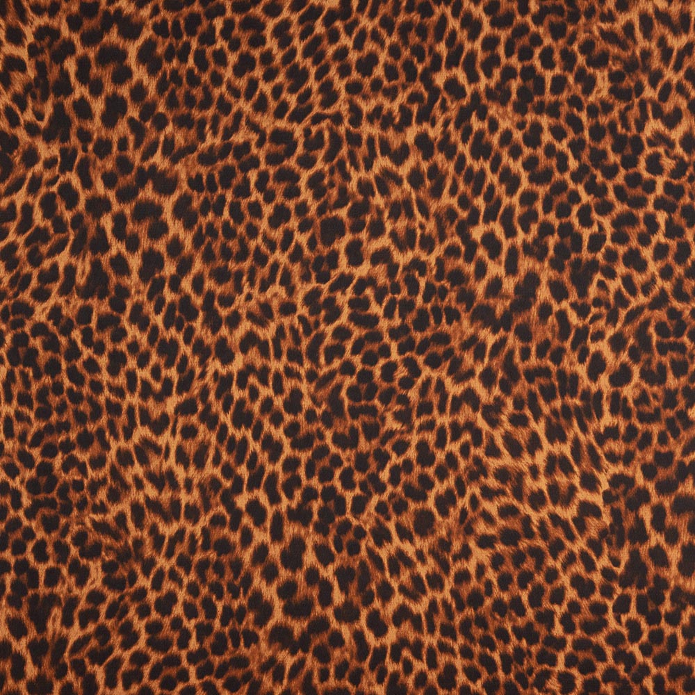 Cetim Estampado Leopardo Fogo - Ribes y Casals
