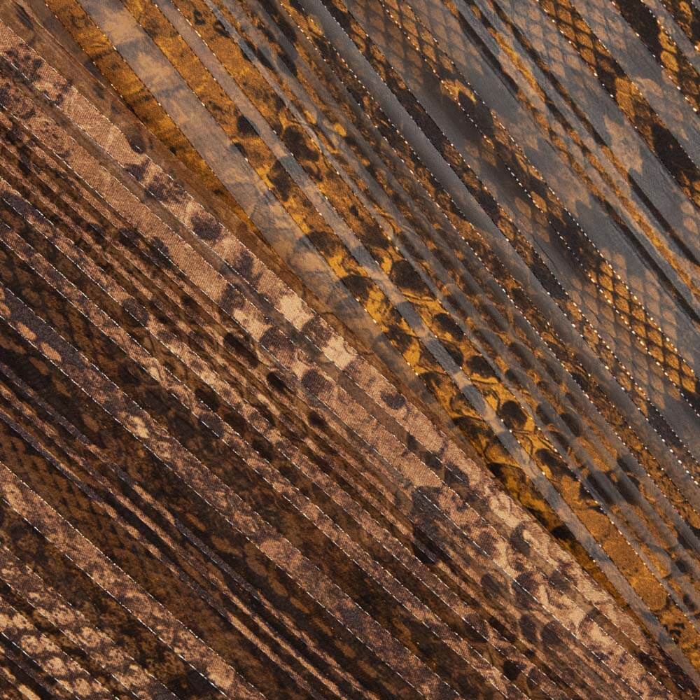 Gaze Lurex Cobra Marrom - Ribes y Casals