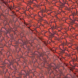 Cetim Estampado Floral Vermelho - Ribes y Casals