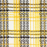 Cetim Estampado Pé de Galo Amarelo - Ribes y Casals