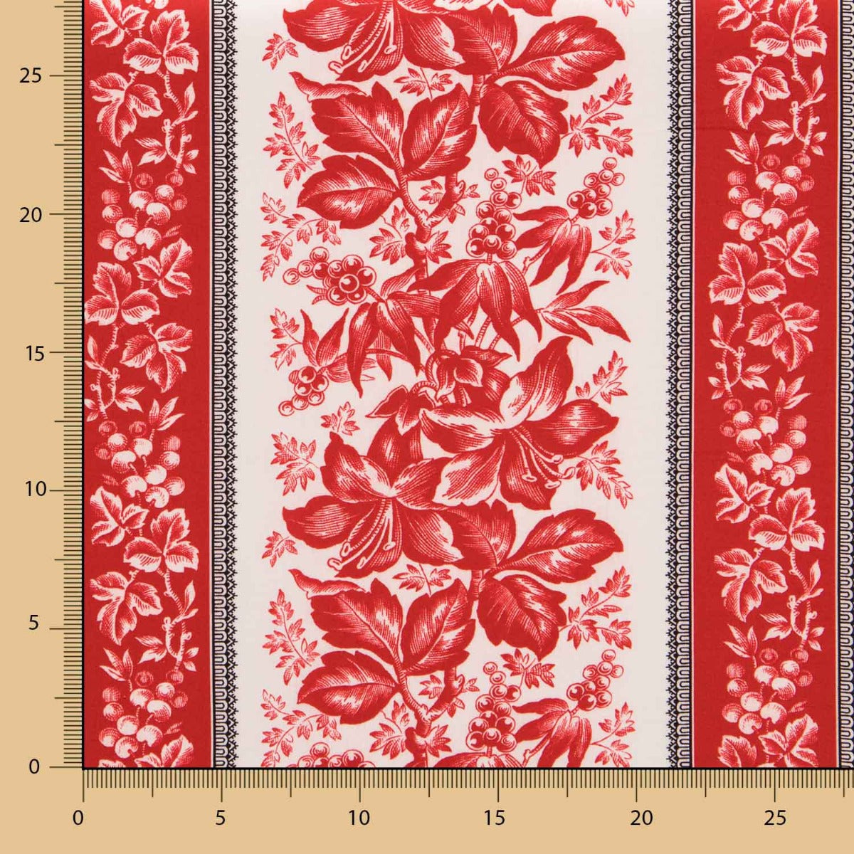 Patch Americano Baiadera Floral Vermelho - Ribes y Casals
