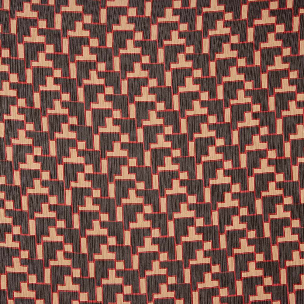 Bambula Poliéster Trigonométrica Marrom - Ribes y Casals