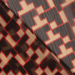 Bambula Poliéster Trigonométrica Marrom - Ribes y Casals