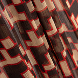 Bambula Poliéster Trigonométrica Marrom - Ribes y Casals