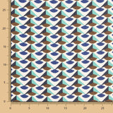 Bambula Poliéster Geo Verde Água - Ribes y Casals