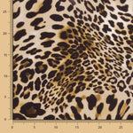 Georgette Leopardo Estampado Marrom - Ribes y Casals