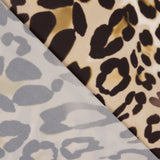 Georgette Leopardo Estampado Marrom - Ribes y Casals