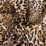 Georgette Leopardo Estampado Marrom - Ribes y Casals