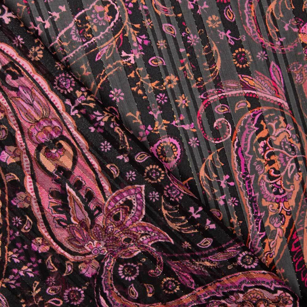 Gaze Lurex Cachemire Fuchsia - Ribes y Casals