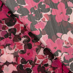 Gaze Lurex Flor Manga Fuchsia - Ribes y Casals