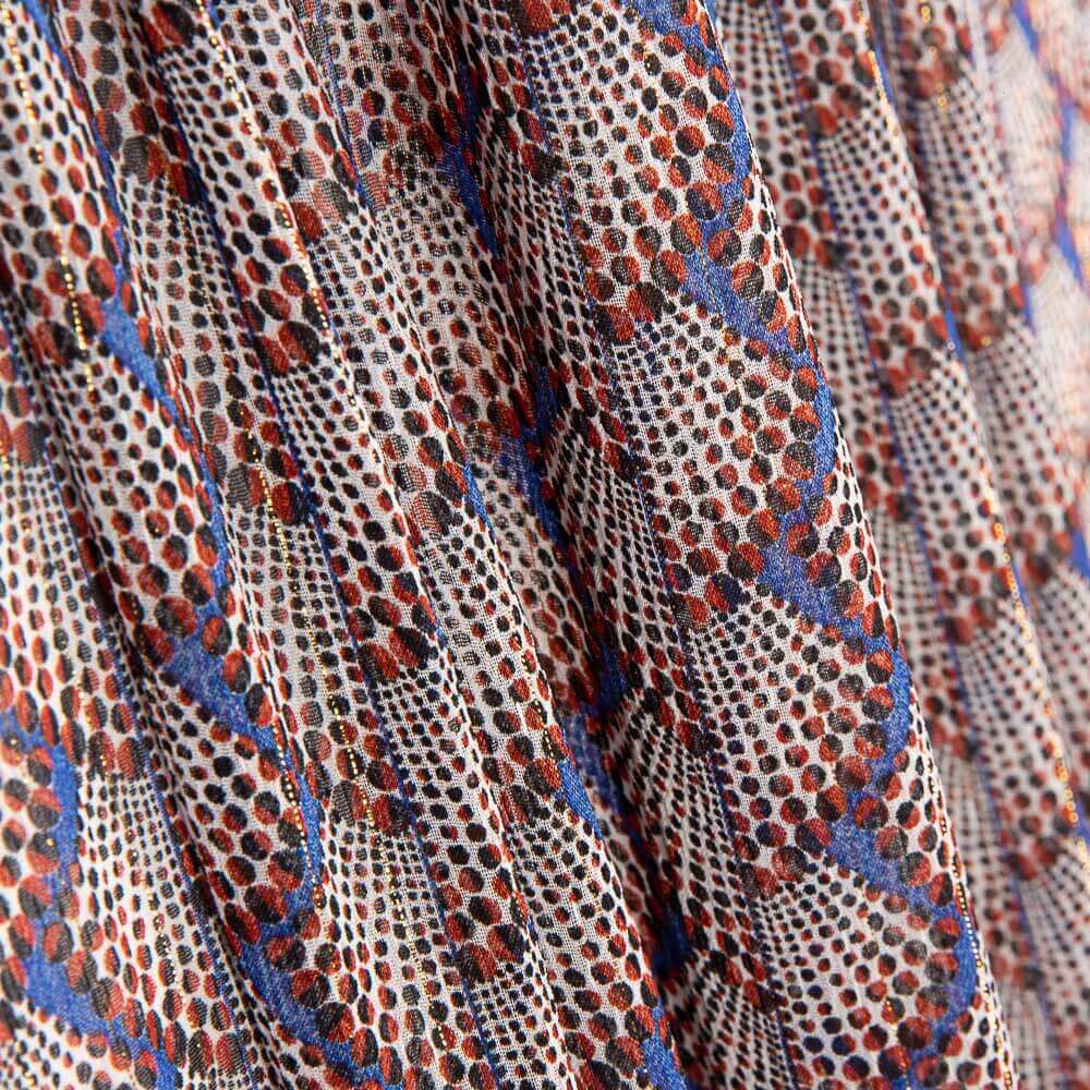 Gaze Lurex Leque Azul - Ribes y Casals