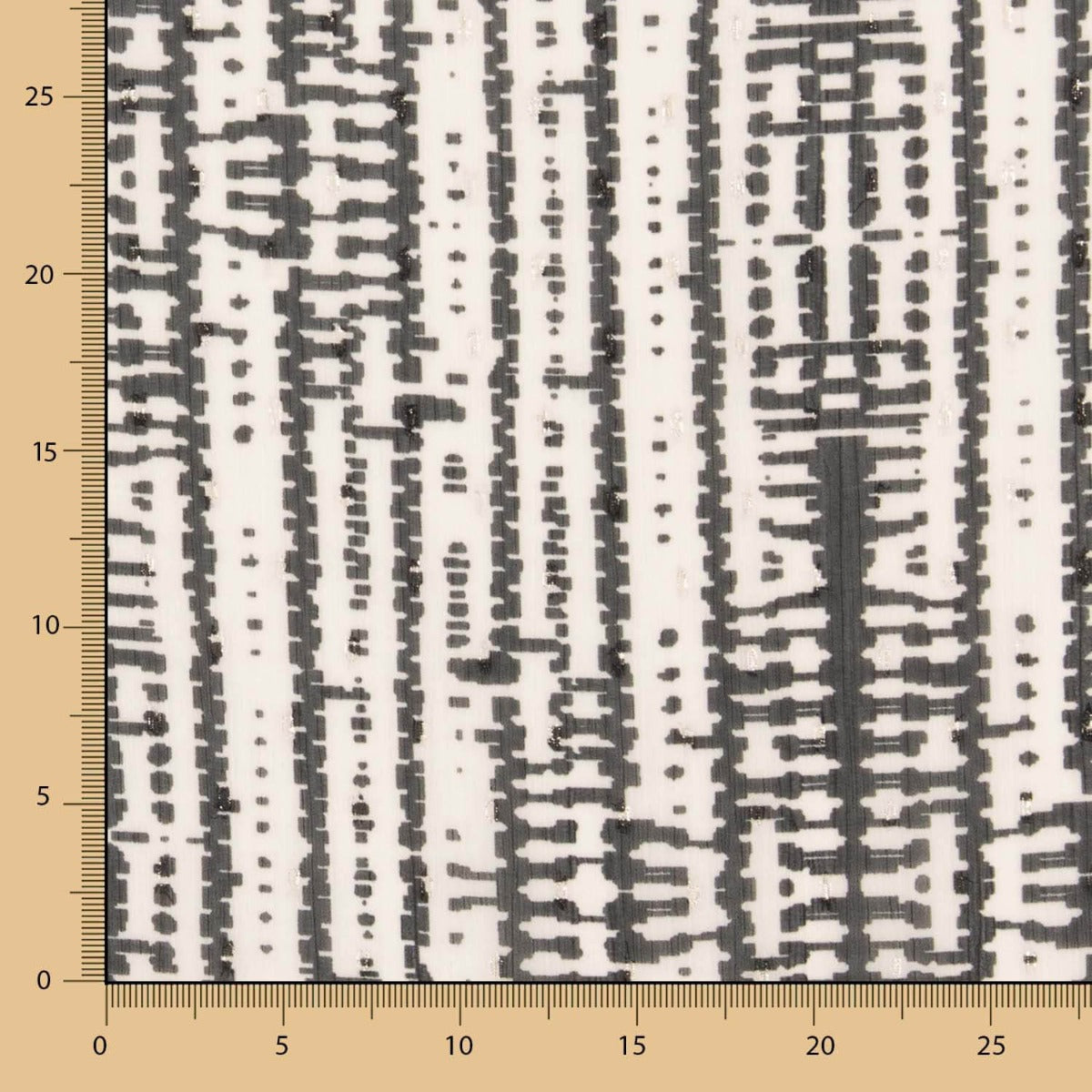 Gaze Lurex Étnico Preto - Ribes y Casals