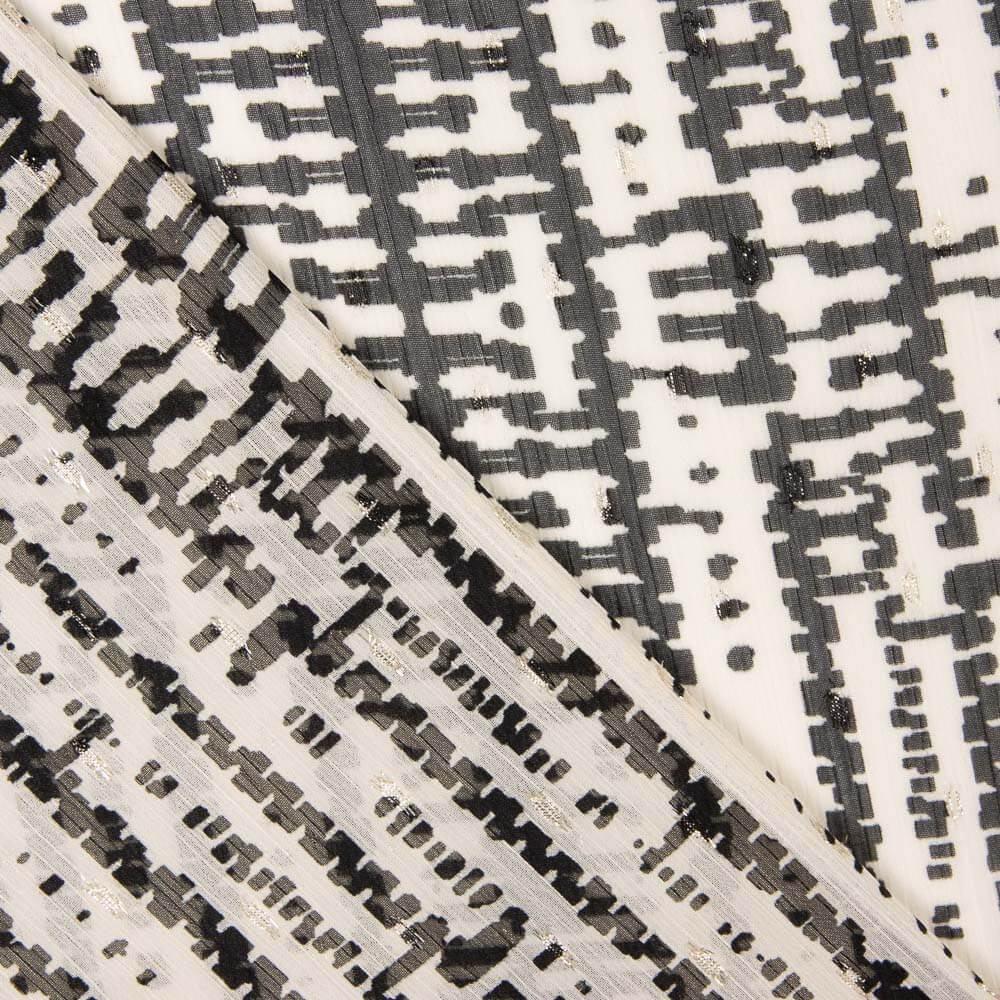 Gaze Lurex Étnico Preto - Ribes y Casals